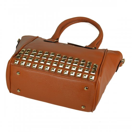 Coach Legacy Tanner In Studded Small Tan Crossbody Bags BNL